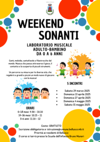 Immagine locandina weekend sonanti